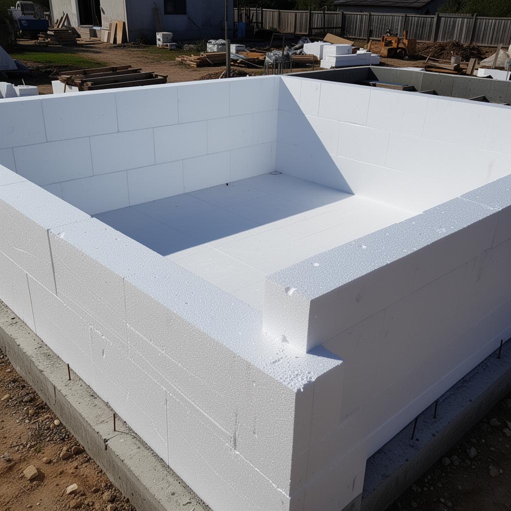 Piscina de EPS - Construção com blocos de EPS (isopor estrutural). | Infinito Soluções